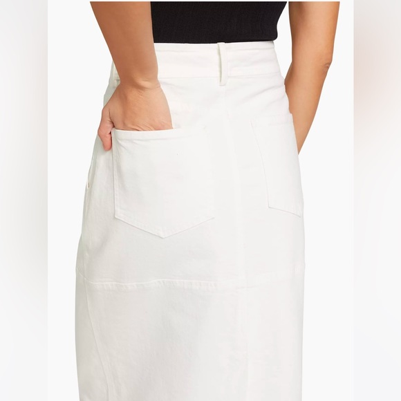 NWT ALC Hunter Denim Maxi Skirt in White - Picture 2 of 9